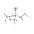 Ideal Lux - Lámpara de techo LED NODINO 9xG9/3W/230V cromo brillante/blanco