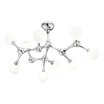 Ideal Lux - Lámpara de techo LED NODINO 9xG9/3W/230V cromo brillante/blanco