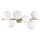 Ideal Lux - Lámpara de techo LED PERLAGE 6xG9/3W/230V 49 cm dorado/blanco