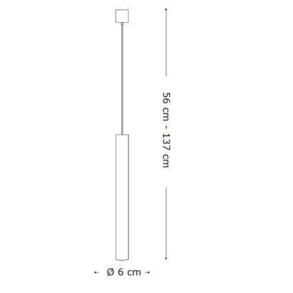 Ideal Lux - Lámpara LED colgante 1xGU10/7W/230V CRI 90