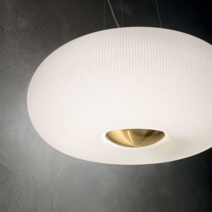 Ideal Lux - Lámpara LED colgante ARIZONA 5xGX53/9W/230V diá. 52 cm blanco