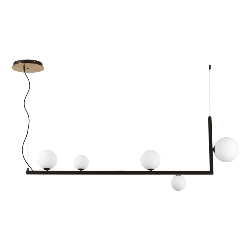 Ideal Lux - Lámpara LED colgante BIRDS 5xG9/3W/230V negro/dorado