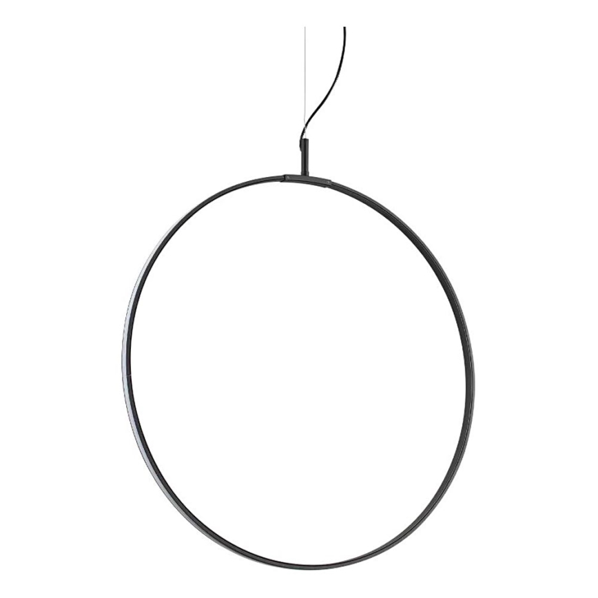 Ideal Lux - Lámpara LED colgante CIRCUS LED/33W/230V diá. 60 cm CRI 90 negro