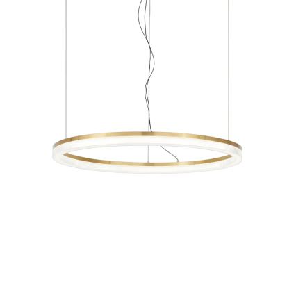 Ideal Lux - Lámpara LED colgante CROWN LED/30W/230V 3000K diá. 60 cm CRI 90 latón