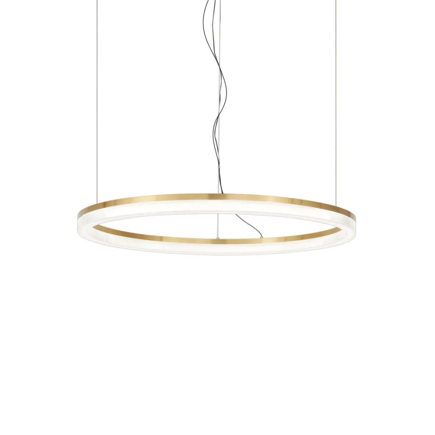Ideal Lux - Lámpara LED colgante CROWN LED/30W/230V 3000K diá. 60 cm CRI 90 latón