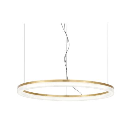 Ideal Lux - Lámpara LED colgante CROWN LED/42W/230V 3000K diá. 80 cm CRI 90 latón