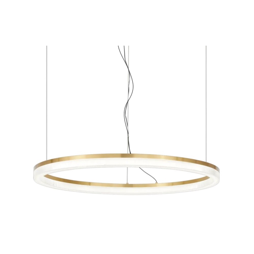 Ideal Lux - Lámpara LED colgante CROWN LED/42W/230V 3000K diá. 80 cm CRI 90 latón