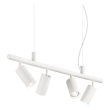 Ideal Lux - Lámpara LED colgante DYNAMITE 4xGU10/7W/230V CRI 90 blanco