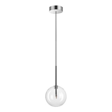 Ideal Lux - Lámpara LED colgante EQUINOXE 1xG4/2W/230V diá. 15 cm cromo brillante/transparente