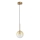 Ideal Lux - Lámpara LED colgante EQUINOXE 1xG4/2W/230V diá. 15 cm latón/ahumado