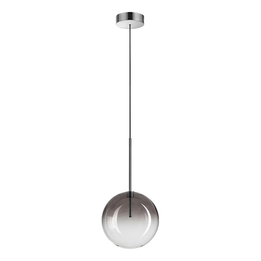 Ideal Lux - Lámpara LED colgante EQUINOXE 1xG4/2W/230V diá. 20 cm cromo brillante/ahumado