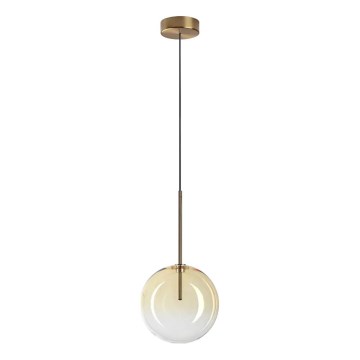 Ideal Lux - Lámpara LED colgante EQUINOXE 1xG4/2W/230V diá. 20 cm latón/ahumado