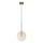Ideal Lux - Lámpara LED colgante EQUINOXE 1xG4/2W/230V diá. 20 cm latón/ahumado