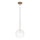 Ideal Lux - Lámpara LED colgante EQUINOXE 1xG4/2W/230V diá. 20 cm latón/transparente