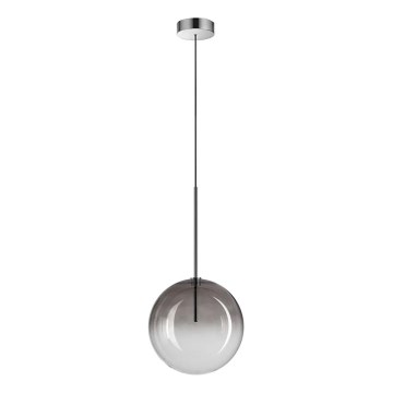 Ideal Lux - Lámpara LED colgante EQUINOXE 1xG4/2W/230V diá. 25 cm cromo brillante/ahumado