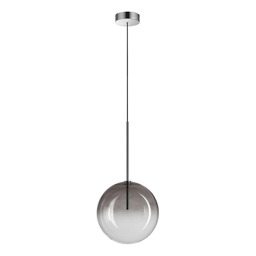 Ideal Lux - Lámpara LED colgante EQUINOXE 1xG4/2W/230V diá. 25 cm cromo brillante/ahumado