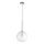 Ideal Lux - Lámpara LED colgante EQUINOXE 1xG4/2W/230V diá. 25 cm cromo brillante/transparente