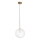 Ideal Lux - Lámpara LED colgante EQUINOXE 1xG4/2W/230V diá. 25 cm latón/transparente