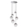 Ideal Lux - Lámpara LED colgante EQUINOXE 6xG4/2W/230V diá. 65 cm cromo brillante/ahumado