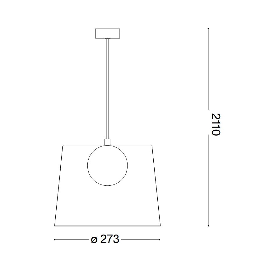 Ideal Lux - Lámpara LED colgante FADE 1xG9/3W/230V diá. 27,3 cm cobre/ahumado