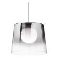 Ideal Lux - Lámpara LED colgante FADE 1xG9/3W/230V diá. 27,3 cm gris/Ahumado