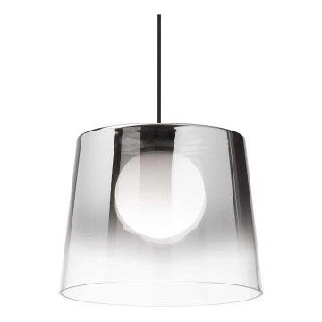Ideal Lux - Lámpara LED colgante FADE 1xG9/3W/230V diá. 27,3 cm gris/Ahumado
