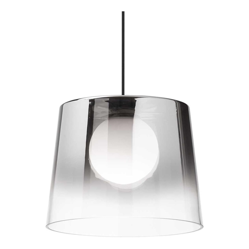 Ideal Lux - Lámpara LED colgante FADE 1xG9/3W/230V diá. 27,3 cm gris/Ahumado