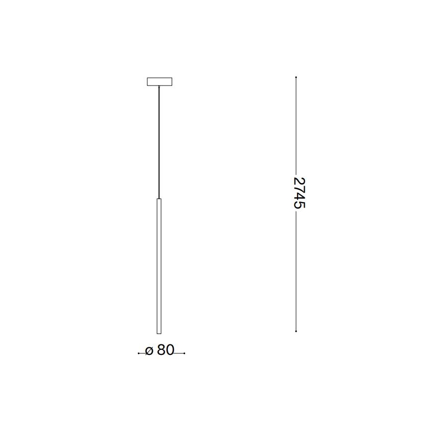 Ideal Lux - Lámpara LED colgante FILO LED/3,5W/230V 2700K CRI 90 blanco