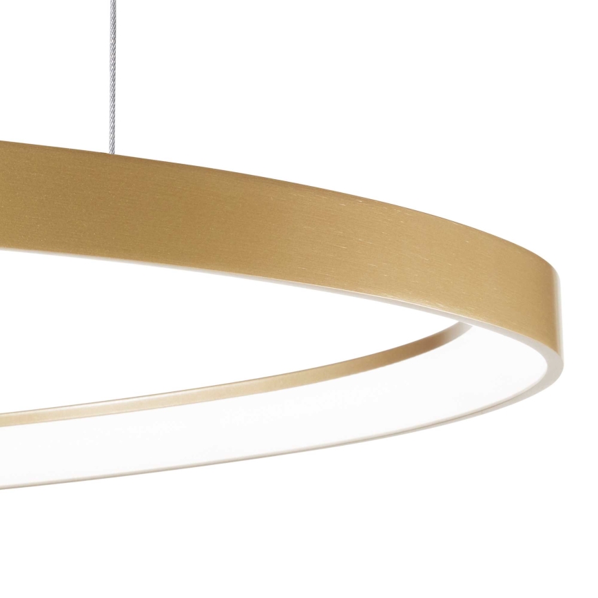 Ideal Lux - Lámpara LED colgante GEMINI LED/48W/230V diá. 61 cm CRI 90 dorado