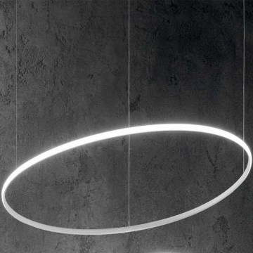 Ideal Lux - Lámpara LED colgante HULAHOOP LED/28W/230V 3000K diá. 61 cm CRI 90 blanco
