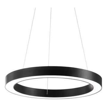 Ideal Lux - Lámpara LED colgante ORACLE LED/28W/230V 3000K diá. 50 cm CRI 90 negro