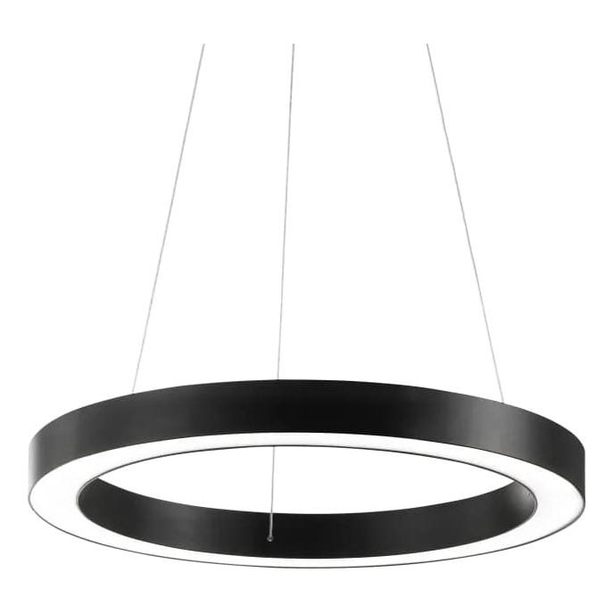 Ideal Lux - Lámpara LED colgante ORACLE LED/28W/230V 3000K diá. 50 cm CRI 90 negro
