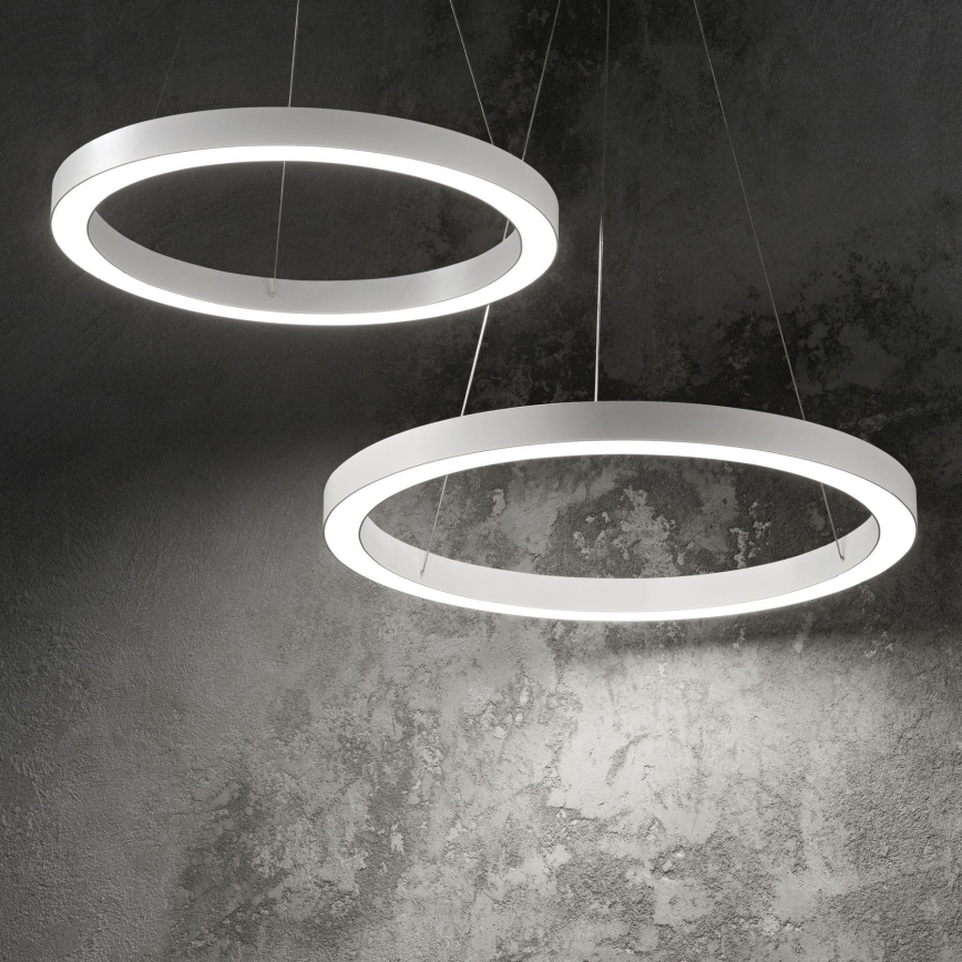 Ideal Lux - Lámpara LED colgante ORACLE LED/35W/230V 3000K diá. 70 cm CRI 90 blanco