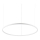 Ideal Lux - Lámpara LED colgante ORACLE LED/55W/230V 3000K diá. 90 cm blanco