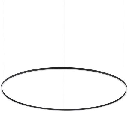 Ideal Lux - Lámpara LED colgante ORACLE LED/89W/230V 3000K diá. 150 cm negro