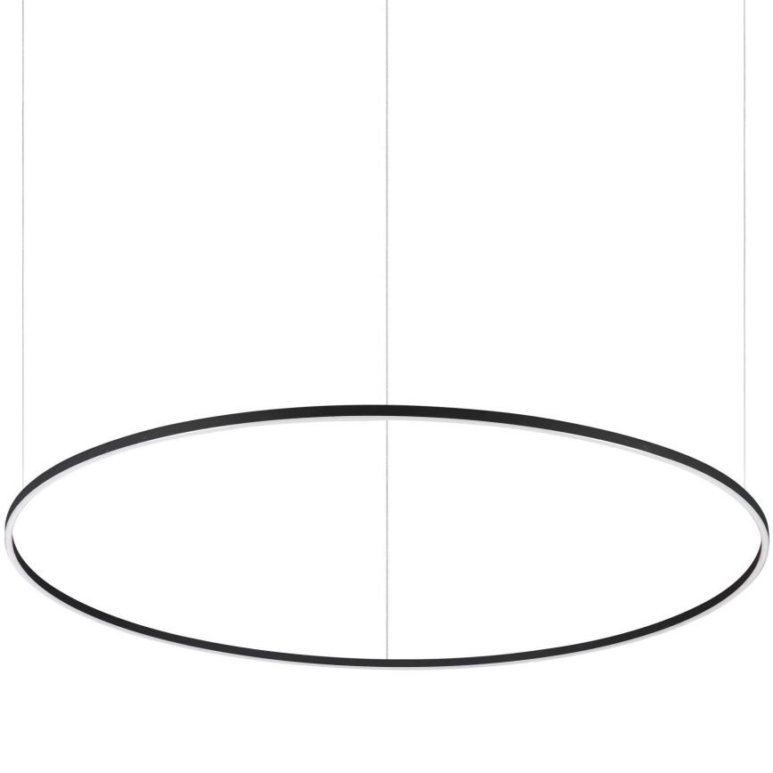 Ideal Lux - Lámpara LED colgante ORACLE LED/89W/230V 3000K diá. 150 cm negro