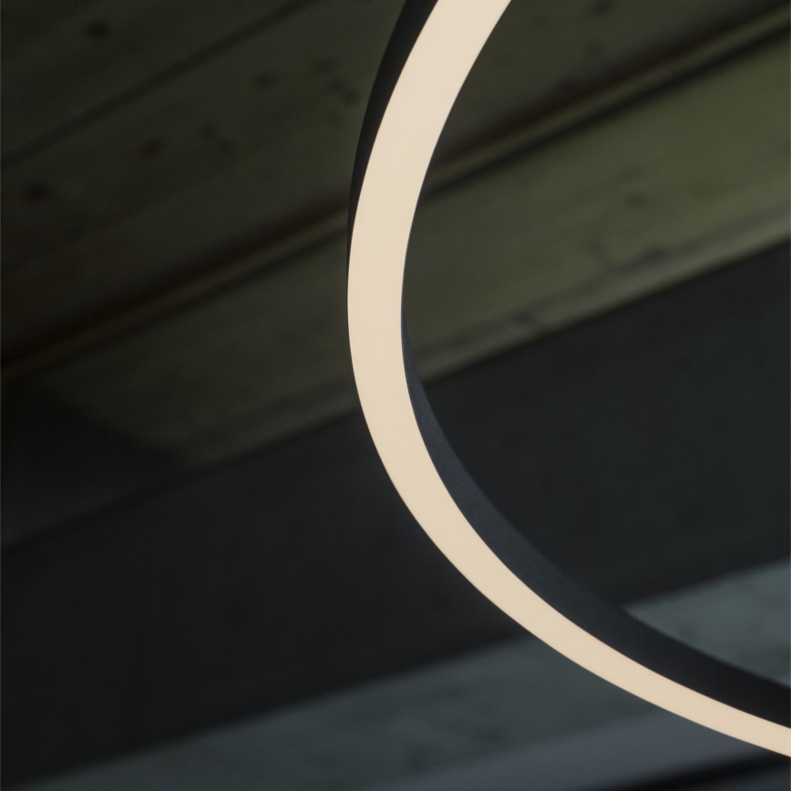 Ideal Lux - Lámpara LED colgante ORACLE LED/89W/230V 3000K diá. 150 cm negro