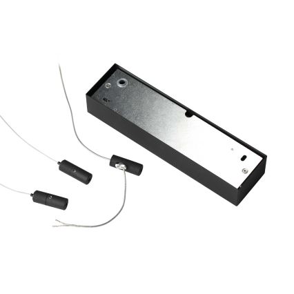 Ideal Lux - Lámpara LED colgante ORACLE LED/89W/230V 3000K diá. 150 cm negro