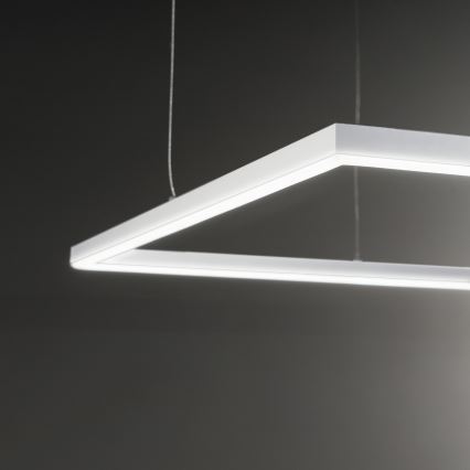 Ideal Lux - Lámpara LED colgante ORACLE SLIM LED/41W/230V 3000K 70x70 cm blanco