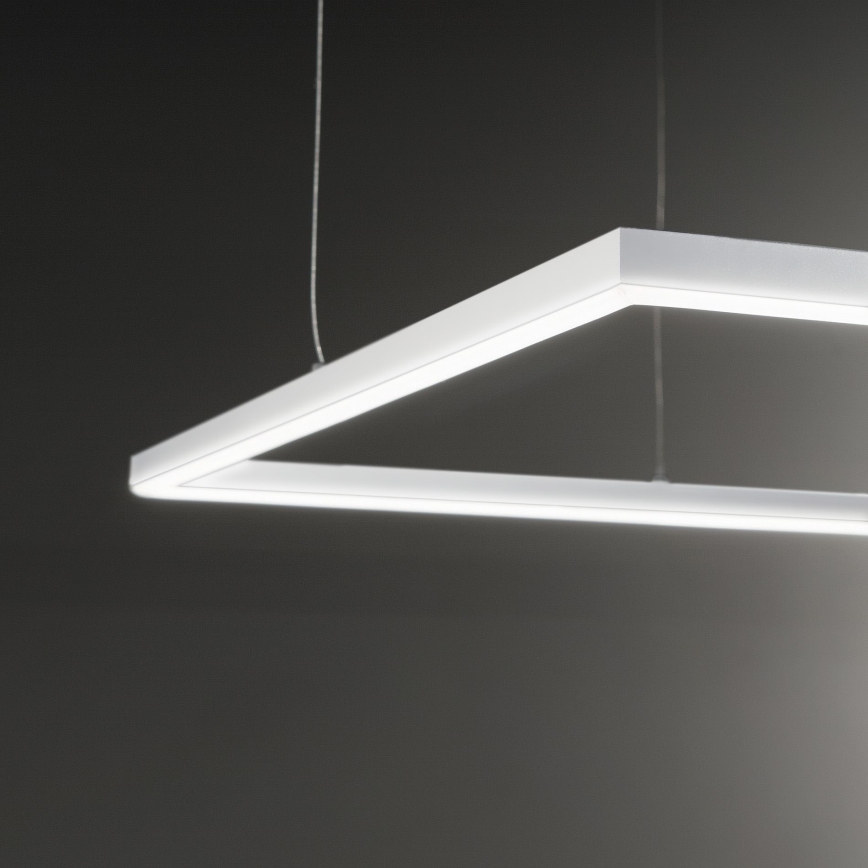Ideal Lux - Lámpara LED colgante ORACLE SLIM LED/41W/230V 3000K 70x70 cm blanco