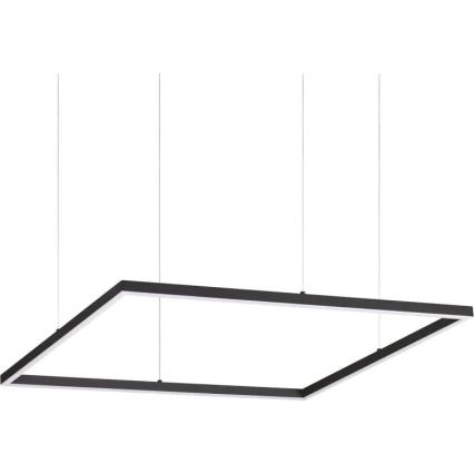 Ideal Lux - Lámpara LED colgante ORACLE SLIM LED/41W/230V 3000K 70x70 cm negro