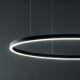 Ideal Lux - Lámpara LED colgante ORACLE SLIM LED/43W/230V diá. 90 cm negro