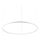 Ideal Lux - Lámpara LED colgante ORACLE SLIM LED/53W/230V 2700K diá. 90 cm blanco