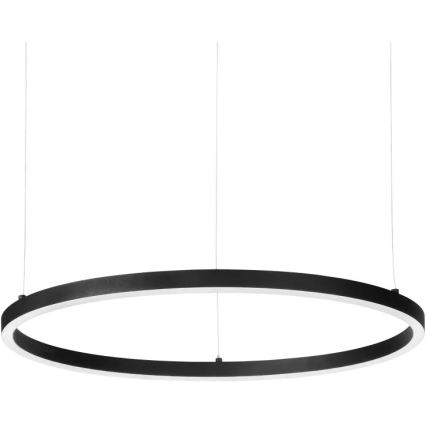 Ideal Lux - Lámpara LED colgante ORACLE SLIM LED/53W/230V 2700K diá. 90 cm negro