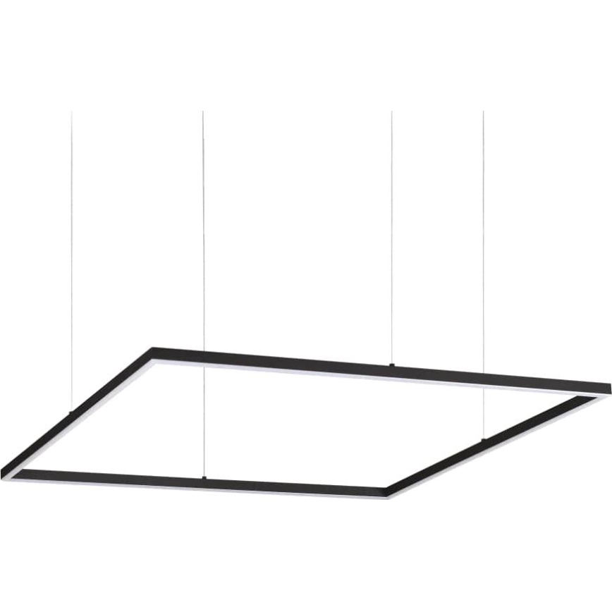 Ideal Lux - Lámpara LED colgante ORACLE SLIM LED/53W/230V 3000K 90x90 cm negro