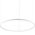 Ideal Lux - Lámpara LED colgante ORACLE SLIM LED/55W/230V diá. 90 cm blanco