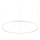 Ideal Lux - Lámpara LED colgante ORACLE SLIM LED/89W/230V 3000K diá. 150 cm blanco