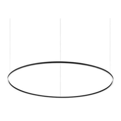 Ideal Lux - Lámpara LED colgante ORACLE SLIM LED/89W/230V 4000K diá. 150 cm negro