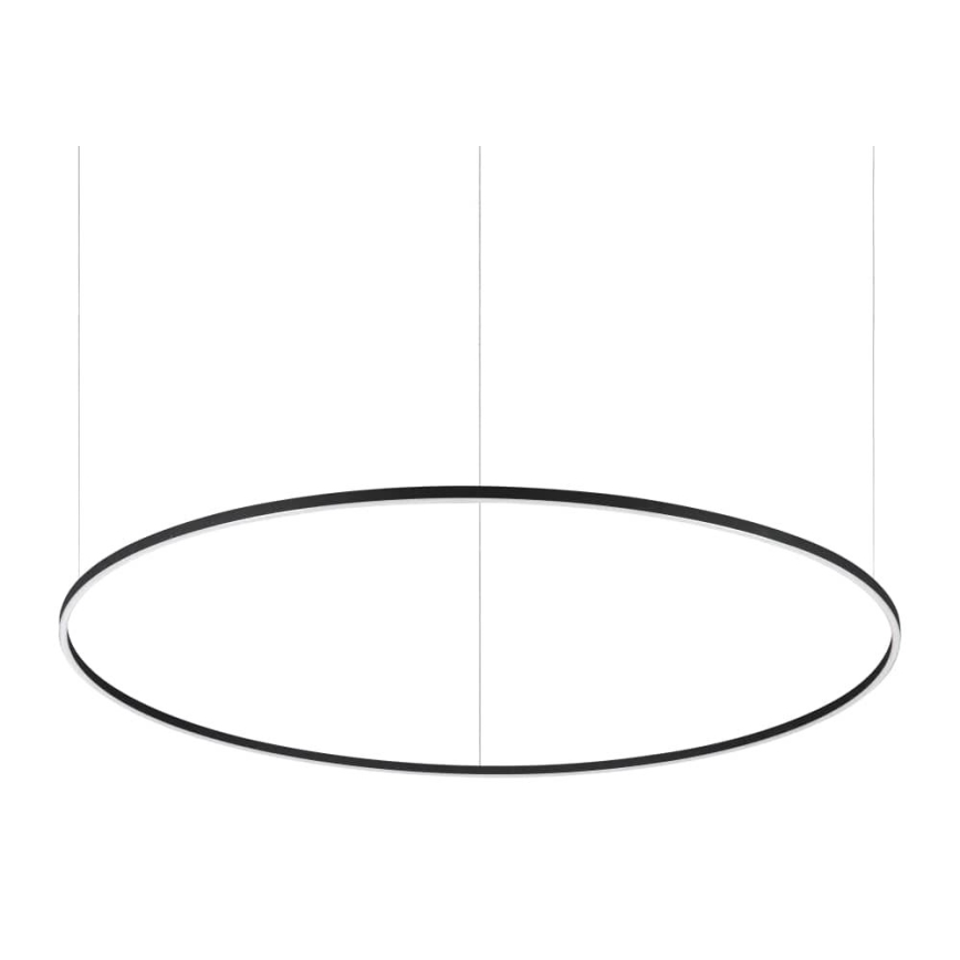 Ideal Lux - Lámpara LED colgante ORACLE SLIM LED/89W/230V 4000K diá. 150 cm negro