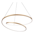 Ideal Lux - Lámpara LED colgante OZ LED/52W/230V diá. 80 cm CRI 90 dorado